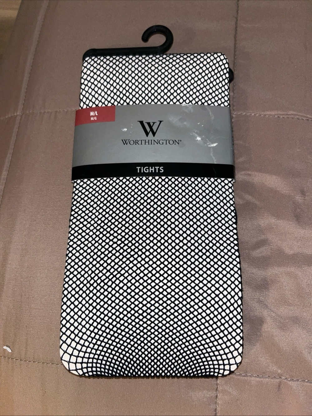 Worthington Black & White Fishnet Tights Size M/L